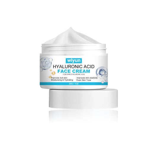 WIYUN Hyaluronic Acid Face Cream, Fade Wrinkles Repair Skin Barrier Moisturizing Moisturizing Skin Anti-Wrinkle Cream