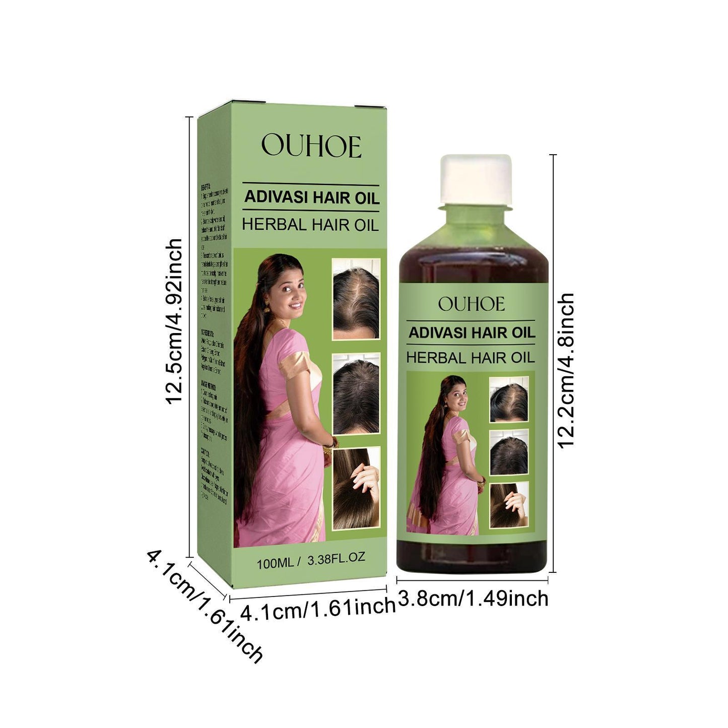 Ohoy Herbal Hair Oil Gently Nourishes The Scalp, Strengthens Hair, Cleanses The Scalp And Softens Hair