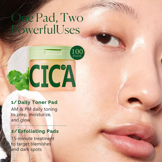 Borderless Best-selling Centella Asiatica Cleansing And Skincare Pads 100pcs Tk Dark Spot Toner Pads